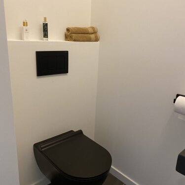 Plaatsen + schilderen toilet